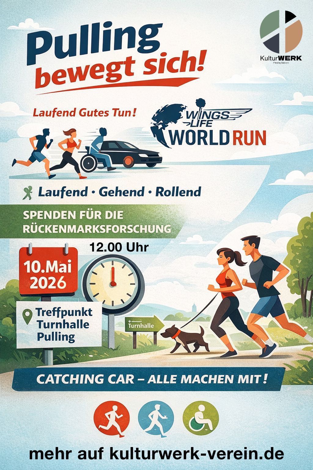 Pulling bewegt sich – Wings for Life World Run